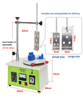 Petit mélangeur d'encre 1-5L, mélangeur de pâte à souder, machine à mélanger l'encre d'impression pour liquides, contrôle de vitesse, contrôle de marche avant/arrière, contrôle de minuterie