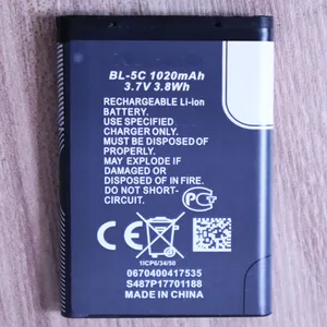 ISUNOO BL-5C แบตเตอรี่สำหรับโนเกีย C2-06 C2-00 X2-01 1100 6600 6230 5130 2310 3100 6030 3120 3650 6263 <span class=keywords><strong>7610</strong></span> 7600 6820 BL-5CA BL-5CB - Product Image 6