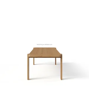 FERLY Neues Design beliebter Luxus Outdoor Holz Esstisch und Stuhl Möbelset