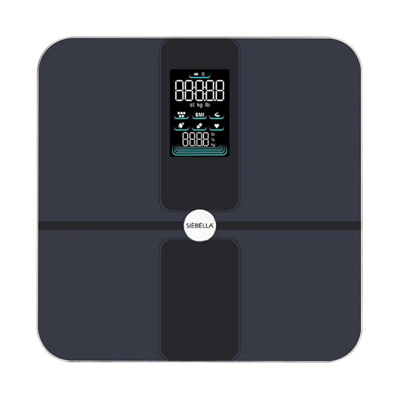 CE ROHS digitale Gewichtsskala 180 KG BMI Babymodus intelligente Körperdickheitsskala mit APP
