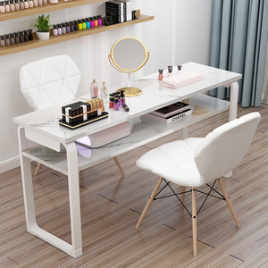 <span class=keywords><strong>Mesa</strong></span> de Manicura a <span class=keywords><strong>Precio</strong></span> Especial, Económica, de Mármol, Muebles de Salón de Belleza, Juego Simple de <span class=keywords><strong>Mesa</strong></span> y Silla de Doble Capa para Uñas - Product Image 4