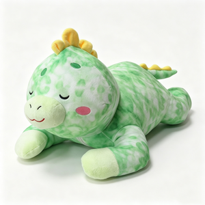 Peluche de dinosaure personnalisée, peluche de dinosaure verte, oreiller en peluche de dinosaure, jouet dinosaure mignon - Product Image 1