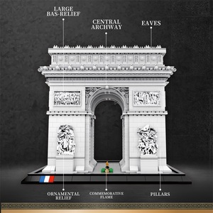 Reobrix Arc De Triomphe <b>Building</b> Blocks 66024 Educational <b>Model</b> for Youth Kids 40 Pieces Plastic Historical <b>Buildings</b> 8-13 Years - Product Image 4