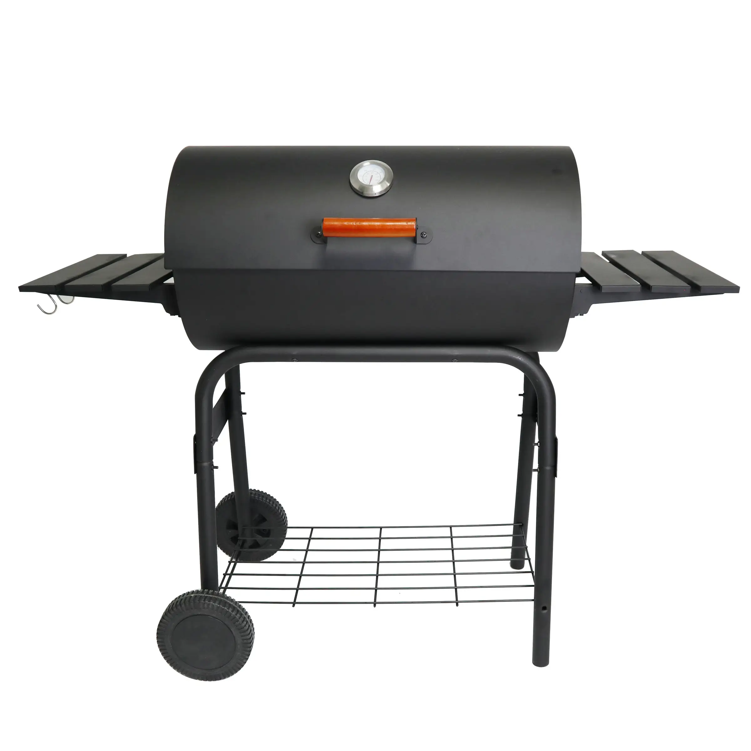 Outdoor Folded Heavy Duty Pellet Barbecue Smoker BBQ Grill with Two Side Tables