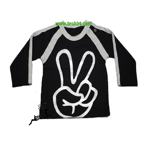 เสื้อยืดคอกลมแขนสั้นสำหรับเด็กผู้ชายเสื้อยืดผ้าฝ้าย100% สีดำพิมพ์โลโก้ได้ตามต้องการ - Product Image 1