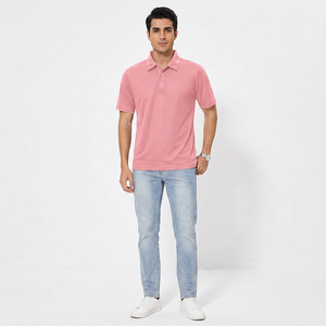 Chemise polo décontractée pour homme, nouvelle arrivée, couleur unie, respirante, en toile, fabriquée au Pakistan - Product Image 1