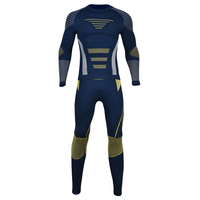 Ensemble de sport thermique d'hiver pour homme, comprenant un haut à manches longues et un pantalon de compression athlétique, écologique, léger et à séchage rapide
