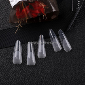 เล็บปลอมทรงอัลมอนด์ยาวแบบฝรั่งเศส 3 <span class=keywords><strong>มิติ</strong></span> รูปทรงวงรี คุณภาพสูง แบบสองชั้น ความกว้าง 15 ขนาด - Product Image 4