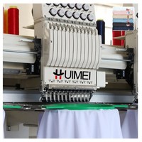 Machine à coudre par ordinateur machine à broder plate 3d 4 têtes pour t-shirt