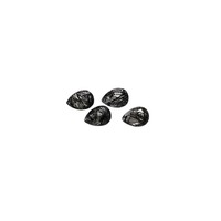 IGI certifié semi-précieux noir rutile Quartz incrustation 7X5 goutte d'eau visage anneau naturel bijoux à bricoler soi-même accessoires rubis diamant