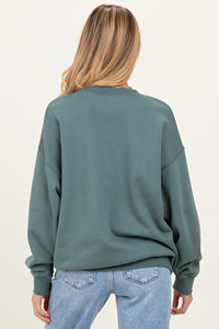 Sweat-shirt de maternité confortable et ample pour femme, en polaire, à épaules tombantes, pour l'allaitement, haut de <span class=keywords><strong>grossesse</strong></span> - Product Image 5
