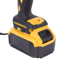 Perceuse-visseuse électrique industrielle multifonction DW 13 mm jaune, sans balais, rechargeable au lithium, double vitesse, avec fonction perceuse DW