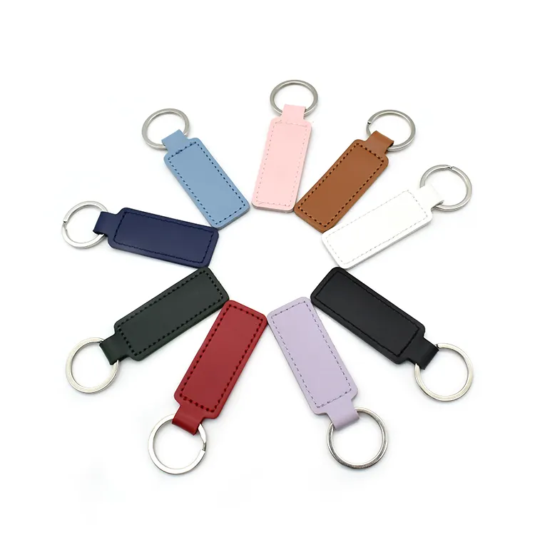 승진을 % s 주문 OEM 호화스러운 가죽 Keychain 소형 개인화된 열쇠 고리