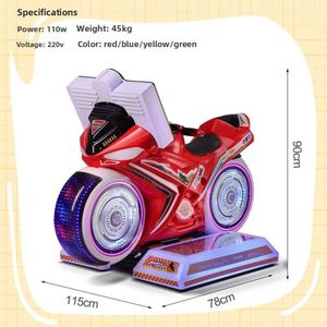 Nueva Motocicleta Eléctrica para Niños que Funciona con Monedas, Moto de Carreras Arcade para Niños con Luces LED - Product Image 3