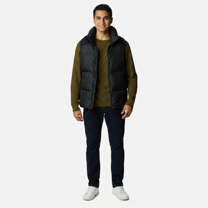 FINER THREADS 2025 Gilet matelassé décontracté pour homme, résistant à l'eau, sans manches, col montant, fermeture éclair, vêtement d'extérieur chaud pour l'hiver 3 - Product Image 1