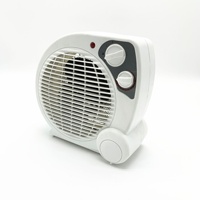 Ventilateur de chauffage de bureau avec fil chauffant pour usage domestique, modèle compact et portable alimenté par courant alternatif, 2000W, couvre une surface de 11 à 20 m²