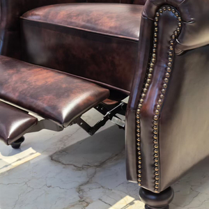<span class=keywords><strong>Fauteuil</strong></span> lounge en cuir ciré fonctionnel de style vintage américain : <span class=keywords><strong>fauteuil</strong></span> de salon, canapé simple, bureau, hôtel, villa, bureau - Product Image 4