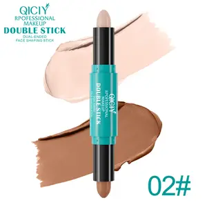 Mới Nhất Đường Cong Thanh Đôi Đầu Kép Mục Đích Highlighter Bóng Dính Mũi Bóng Dính Nhãn Hiệu Riêng Mỹ Phẩm