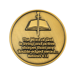 Mục sư đánh giá cao món quà đồng mạ khiêm tốn Đầy Tớ Christian cầu nguyện Tôn Giáo Token món quà lưu niệm trang trí nhà đồng xu - Product Image 3