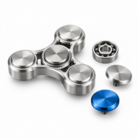 Cadres et boutons de fidget spinner en titane de grade 5 sur mesure, usinage CNC de précision, EDC, OEM, ODM