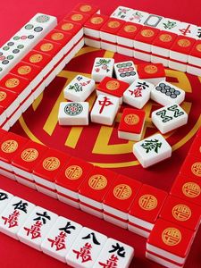 American Explosions Exquisite Pattern Mahjong Mat High-end Custom Waterproof Wear-resistant Precision Lock Mahjong Mat - Product Image 1
