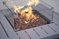 Cheminée de table à l'éthanol Vente à chaud pour l'extérieur Table en béton Bol de foyer Smores Maker Burner Garden Bio Fireplace