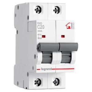 Disjoncteur <span class=keywords><strong>Legrand</strong></span> série RXD 6kA, protection contre les surcharges et les courts-circuits pour tableaux de distribution industriels - Product Image 2