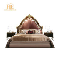Klassisches Kingsize-Schlafzimmer-Set im Europäischen Stil Bestseller Königliches Luxus-Schlafzimmermöbel Hochzeitsbett