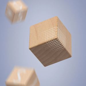 Baby Safe Natural Wood Learning Toy 26 Wooden ABC <b>Building</b> <b>Block</b> Alphabet Letters Stacking <b>Blocks</b> - Product Image 5