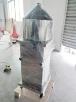 Machine de remplissage pneumatique semi-automatique verticale à piston pour crème exfoliante visqueuse, pâte cosmétique, pommade