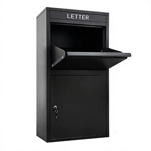 Buzón de Correo Metálico Grande, Impermeable, para Exteriores, Seguro para Entrega de Paquetes, con Cerradura, para Montar en la Pared o de Pie - Product Image 2