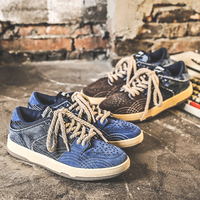 Chaussures en denim pour skateboard, marque privée personnalisée par le fabricant, baskets tendance pour hommes
