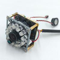 Módulo de Cámara IP de 4.0MP y 0.001Lux, Visión Nocturna con 12 LEDs IR, Lente de 2.8mm, 120 Grados, Opcional con Micrófono y Altavoz, Compatible con POE