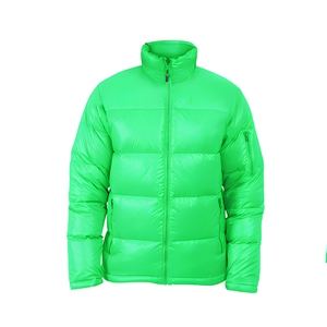 Wholesale Mens <b>Puffer</b> <b>Jacket</b> Tonal <b>Puffer</b> <b>Jacket</b> Custom <b>Hoodless</b> <b>Puffer</b> <b>Jacket</b> For US Streetwear Brands - Product Image 1