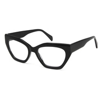 À la mode acétate optique lunettes cadres femme à la main oeil de chat femmes montures optiques lentille claire à la mode lunettes lunettes