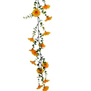 Guirlandes de fleurs artificielles Qiangxing, jaune citron, orange, rouge, en plastique, faites à la main, pour décoration de mariage, à suspendre en extérieur - Product Image 5