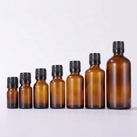 Flacon compte-gouttes Euro en verre ambré pour huiles essentielles, 1oz 5ml 10ml 15ml 20ml 30ml 50ml 100ml, avec bouchon inviolable et compte-gouttes intégré
