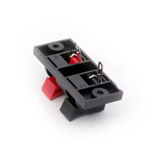 Kabel Speaker Audio penjepit Pin besi Mini <span class=keywords><strong>2</strong></span>/dua Pin tekan kabel dorong penguat Speaker pegas dimuat blok Terminal konektor - Product Image 5