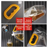 Pompe de distribution à aspiration pour sacs de bière artisanale, épaissie, jetable, pour emballage à emporter, portable, pour usage domestique, pour boissons liquides et céréales complètes