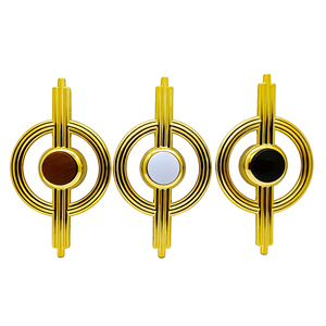 Nouveaux boutons décoratifs en plastique brillant ajouré, en forme de planètes dorées, pour meubles, boucles minimalistes pour canapé - Product Image 2