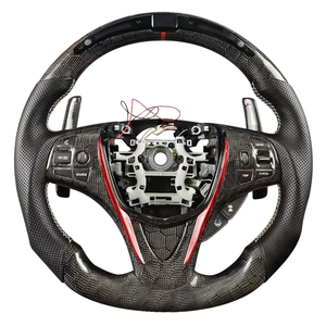 Hot New Product Carbon Fiber Perforated Leather Led <b>Wheel</b> Fit for Honda Acura Tlx Car Steering <b>Wheel</b> - Product Image 1
