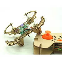 Kit de drone en bois éducatif STEM Tscinbuny, quadricoptère télécommandé à construire pour les étudiants
