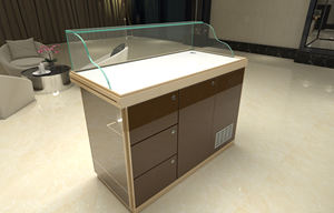 <span class=keywords><strong>Caisse</strong></span> <span class=keywords><strong>enregistreuse</strong></span> en verre trempé sur mesure avec serrure arrière pour centre commercial, magasin - Product Image 5