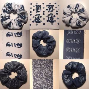 OEM/ODM logotipo personalizado terciopelo algodón satén seda Scrunchies para mujeres pequeño MOQ elástico esponjoso Scrunchy lazos para el cabello - Product Image 3