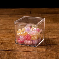 Présentoir alimentaire en acrylique transparent à triple usage-Étui à bonbons de mariage personnalisé, support à gâteau empilable et boîte à fruits secs hermétique