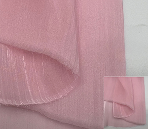 Tessuto in Organza Crepe 100% poliestere trasparente lucido traspirante per <span class=keywords><strong>abbigliamento</strong></span> donna - Product Image 4