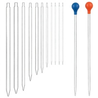 Pipettes graduées en verre de laboratoire Kuihua, volume fixe, marque de graduation en anneau de qualité A, 0,05 ml, 0,1/0,2/0,5/1/2/5/10/15/20/25/50 ml