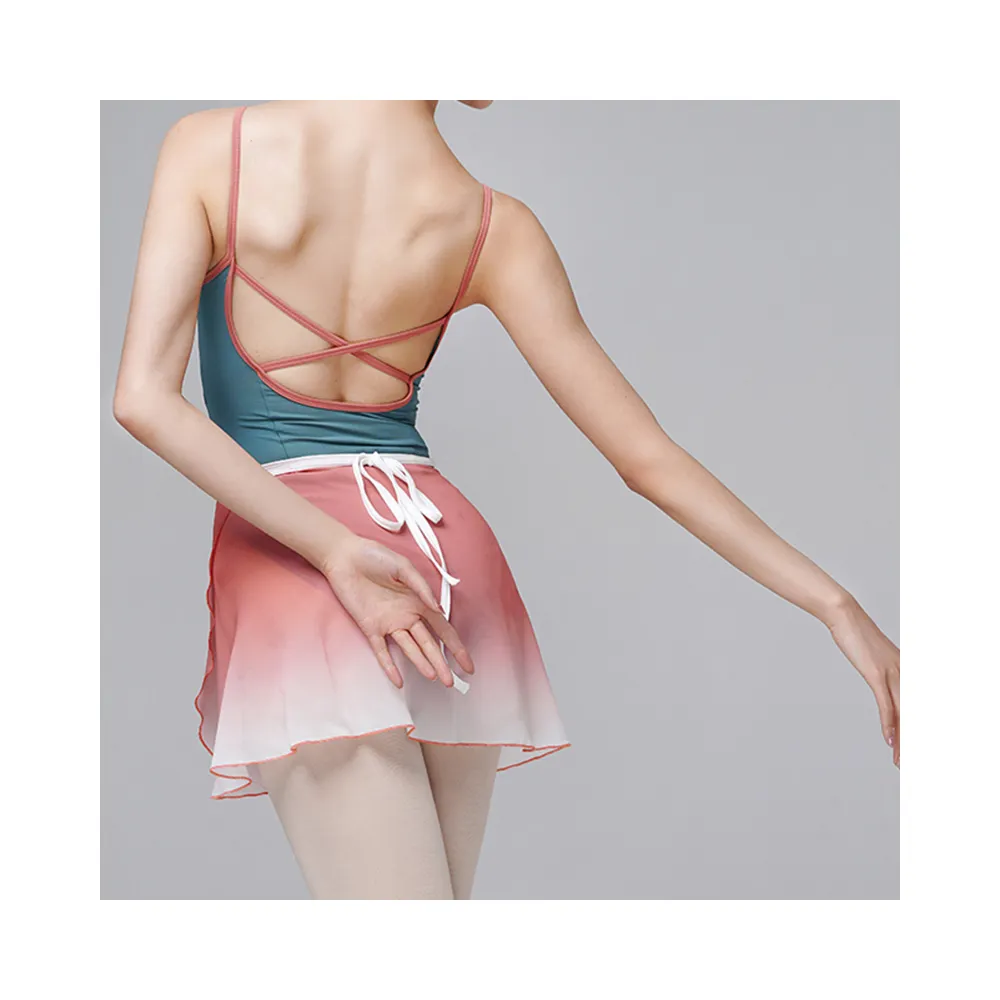 2024 nuevo diseño sexo cómodo baile medias tirantes niñas vestir Ballet entrenamiento baile leotardo Ropa de baile