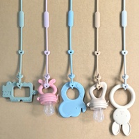 Sangles de sécurité réglables en silicone pour sucettes et jouets de bébé, accessoires pour poussette, chaise haute et voyage