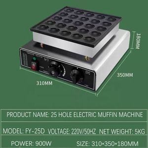 <strong>Electric</strong> 25 PCS <strong>Pancake</strong> Machine 900W <strong>Mini</strong> <strong>Pancake</strong> <strong>Maker</strong> <strong>Mini</strong> Dorayaki <strong>Mini</strong> Hotcakes - Product Image 2